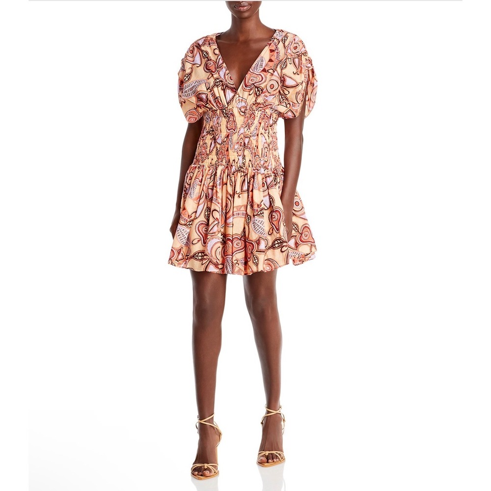A.L.C. Luna Print Smocked Mini Dress – Size 2 New